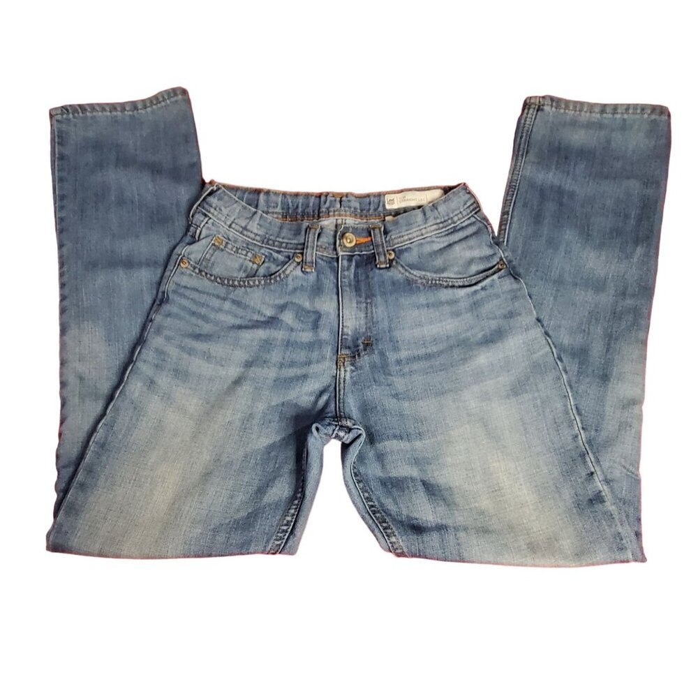 Boys Lee Dungarees Adjustable Waist Sz 18 Jeans